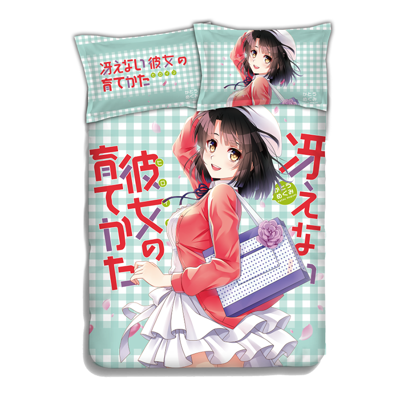 Megumi Kato - SaeKano Japanese Anime Bed Sheet Duvet Cover with Pillow Covers